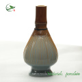 Juego de cerámica de cerámica Matcha Whisk Chasen, Bamboo Whisk Holder